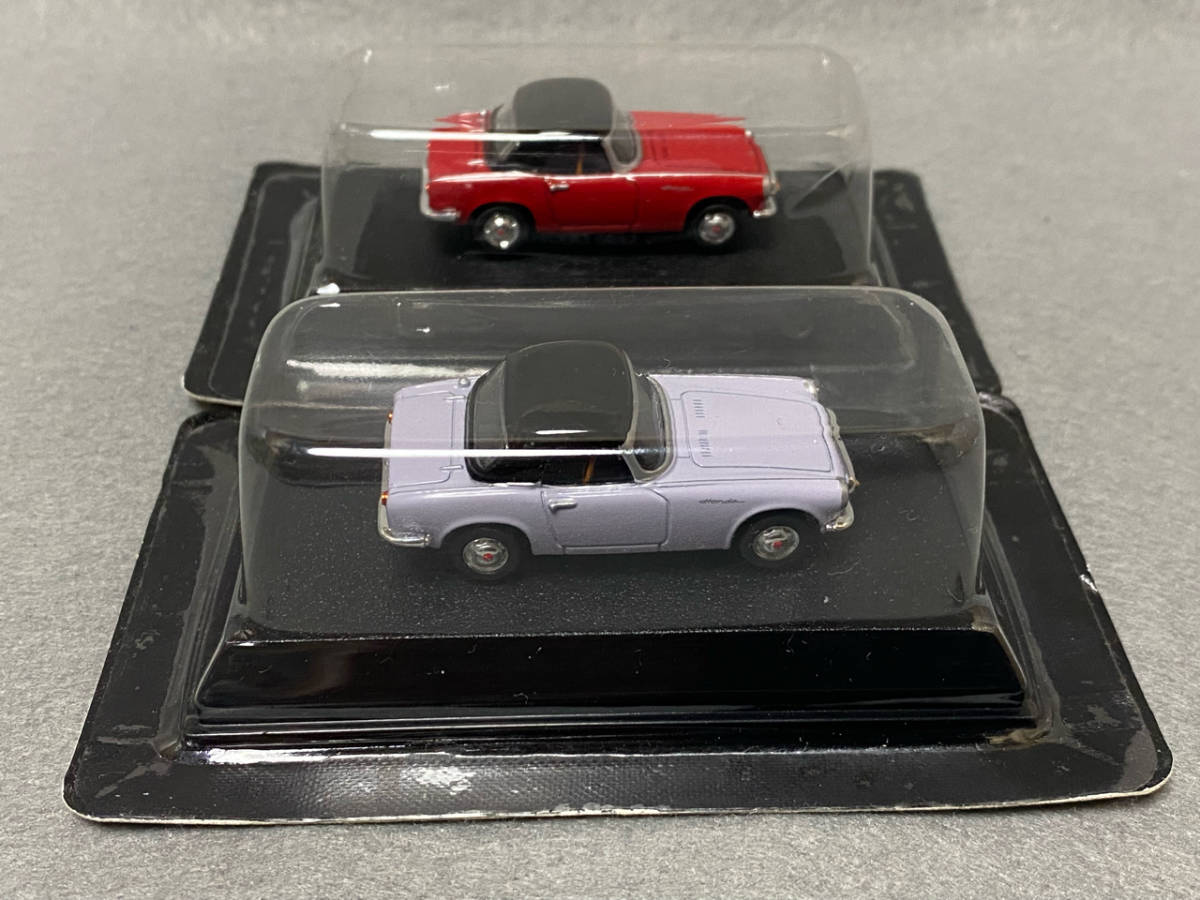 * Konami 1/64 out of print famous car collection vol.3/ Honda S600/ red color & wistaria color /AS285 type /esrok/ sport 600/2004 year 