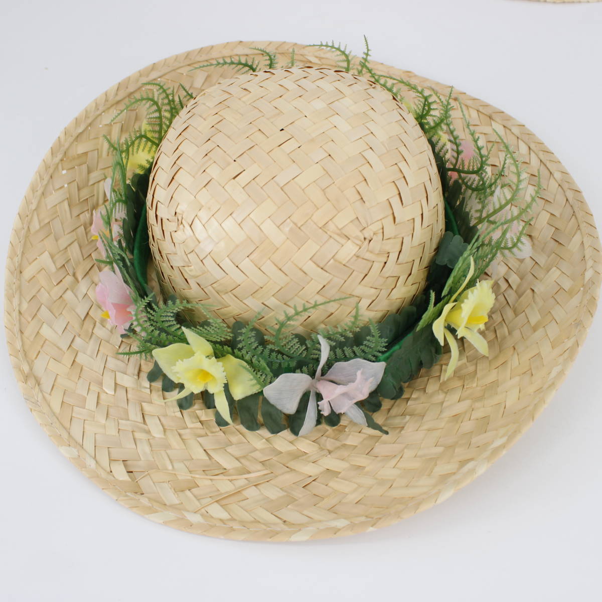 フラダンス用衣装 美品 5点セット】ホワイト ブラウン 麦わら フラダンス用衣装 美品 5点セット】ホワイト ブラウン 麦わら