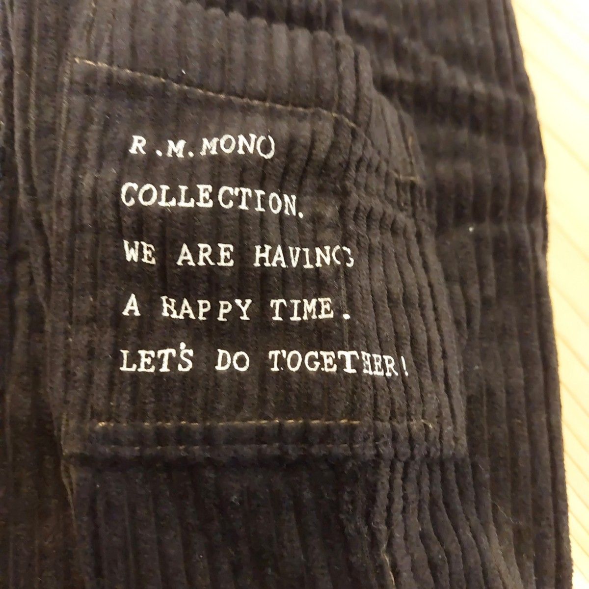新品　R.M.Mono コーデュロイパンツ　80　ラグマート　 ズボン