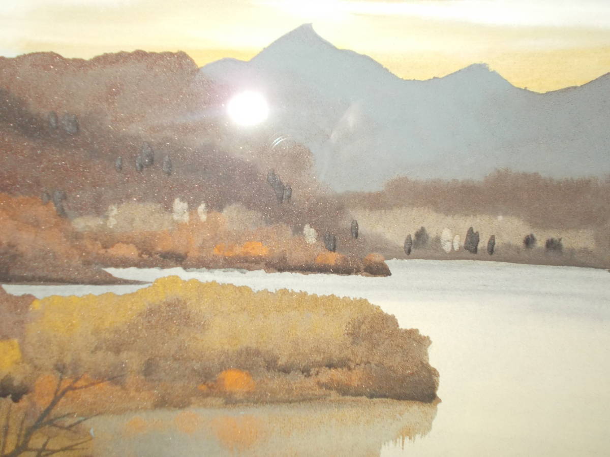 [ genuine work ] Sakura ..( day exhibition * day spring exhibition )[. autumn ] Japanese picture 6F beautiful lake water. .... leaf genuine . peak. autumn .. enough. . goods peace .. exactly 