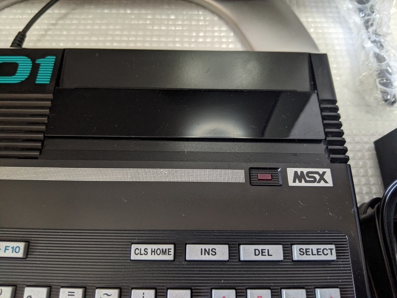 【ソフト６本付】MSX カシオ CASIO MX-101 賢者の石 モアイの秘宝 仔猫の大冒険 エリア５ スキーコマンド レトロゲーム【ジャンク品】_画像8