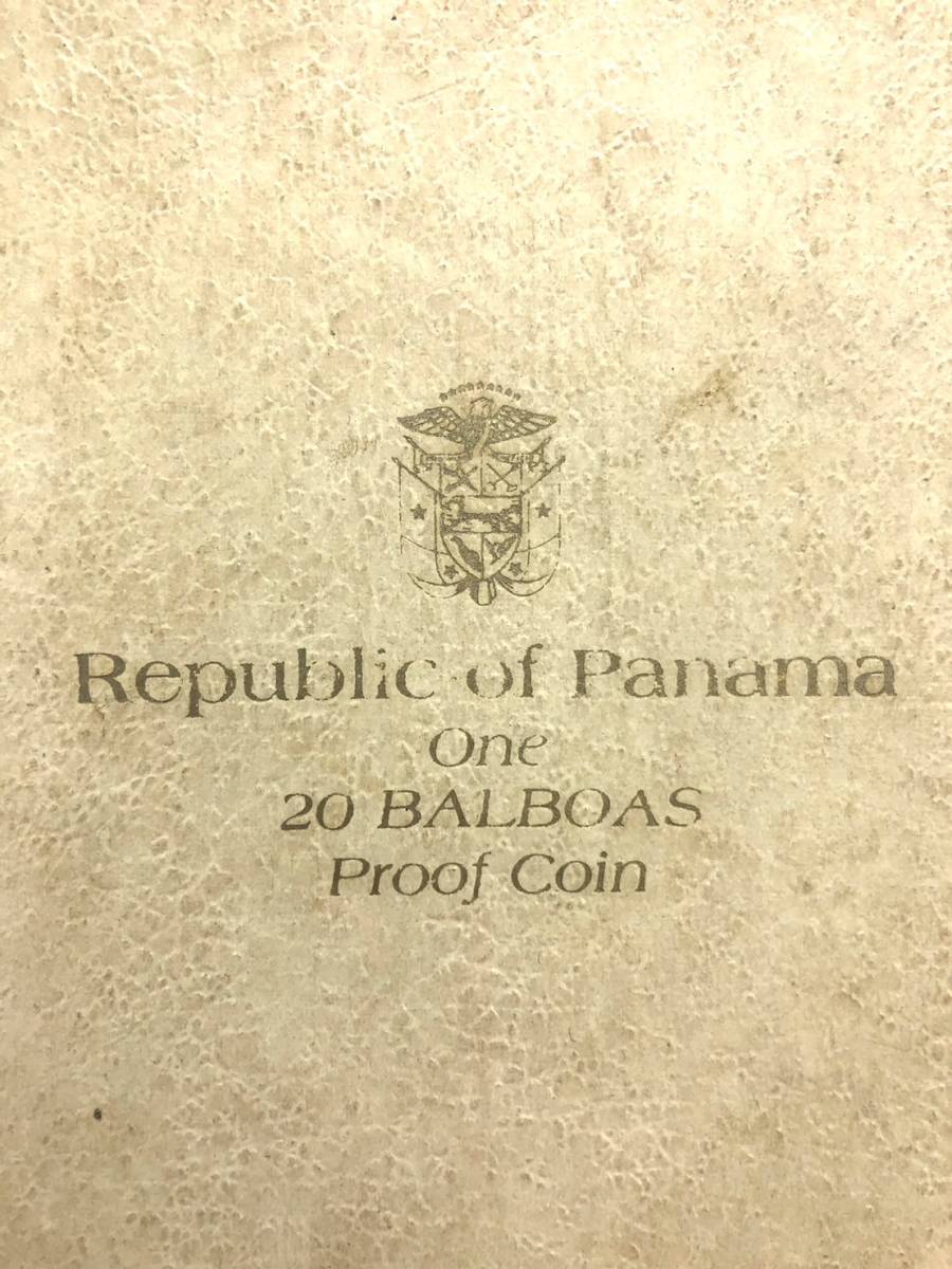 【K】銀貨 1973年 SIMON BOLIVAR シモン・ボリバル パナマ共和国 REPUBLICA DE PANAMA 表面に汚れ・錆あり【3530】_画像2