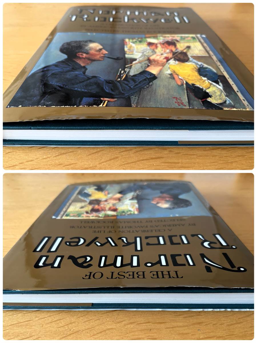 THE BEST OF NORMAN ROCKWELL ノーマン・ロックウエル画集 美品 大判 希少・貴重 永久保存版 美術館・博物館用 英語 洋書 画集_上面　底面