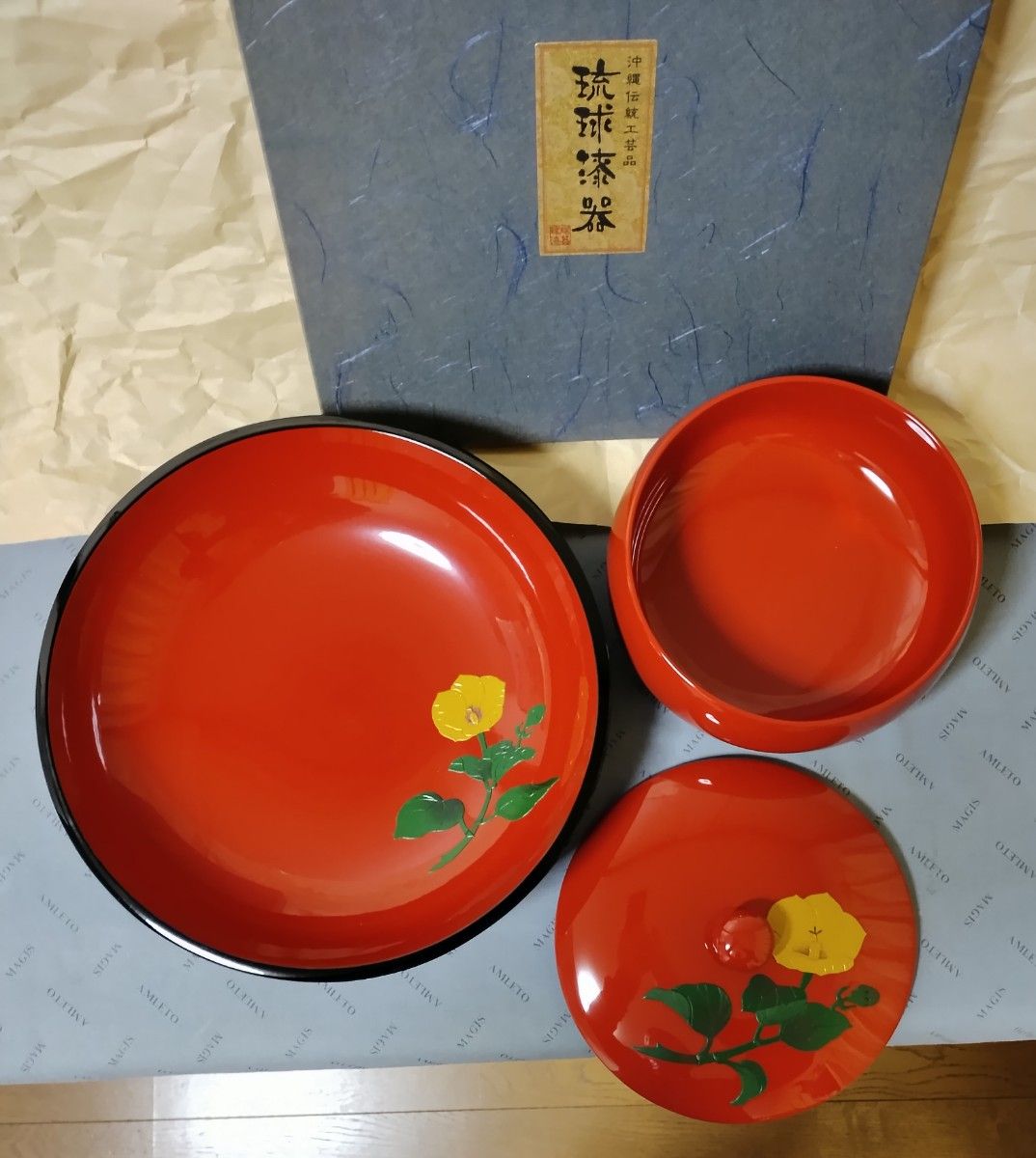琉球漆器 鉢付き菓子器 ゆうな 5 5寸 木製|Yahoo!フリマ(旧 琉球漆器 鉢付き菓子器 ゆうな 5 5寸 木製|Yahoo!フリマ(旧