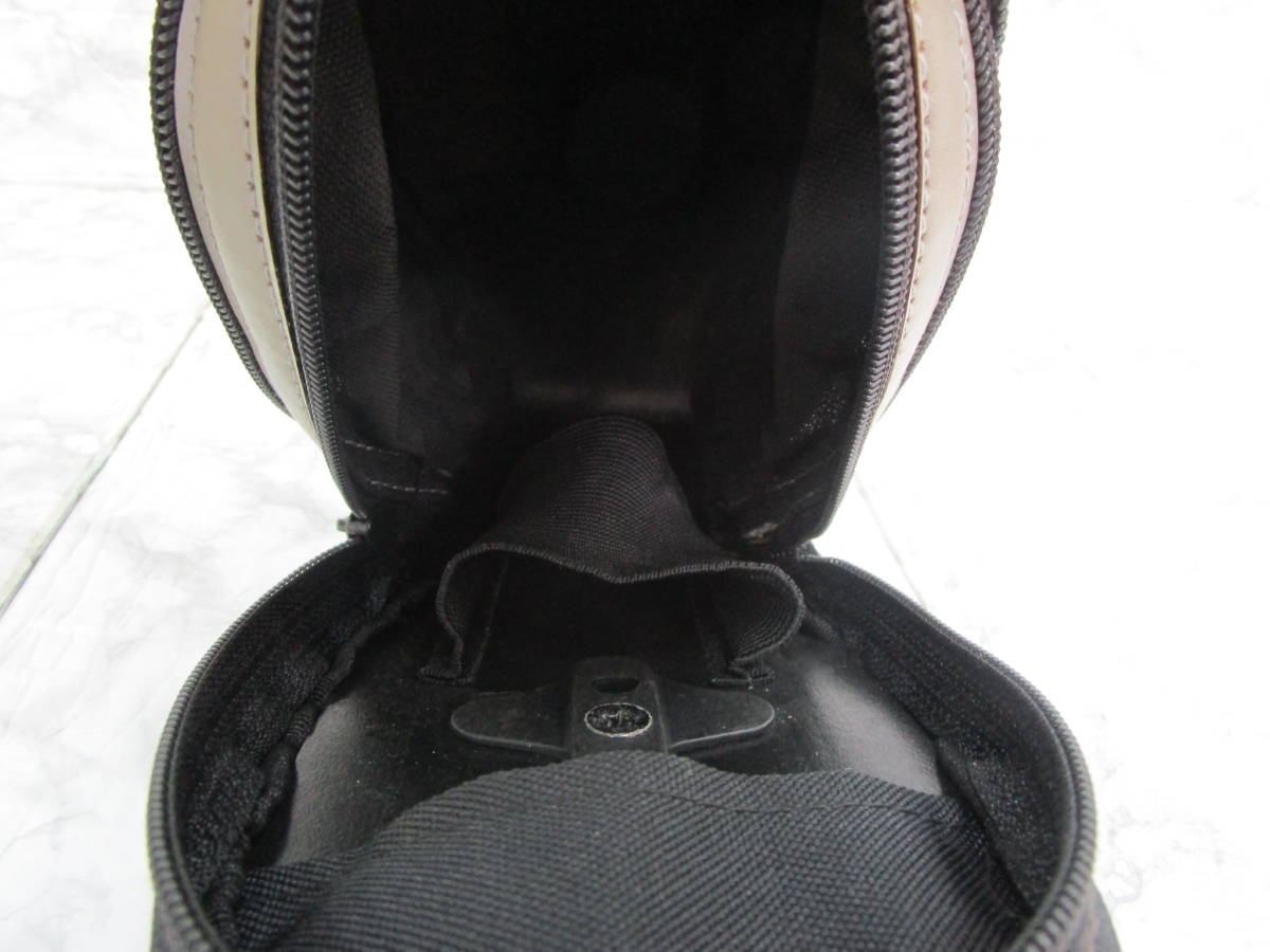 W.23L22 TO * postage 350 jpy fixed amount * TOPEAKtopi-k saddle-bag black color USED *