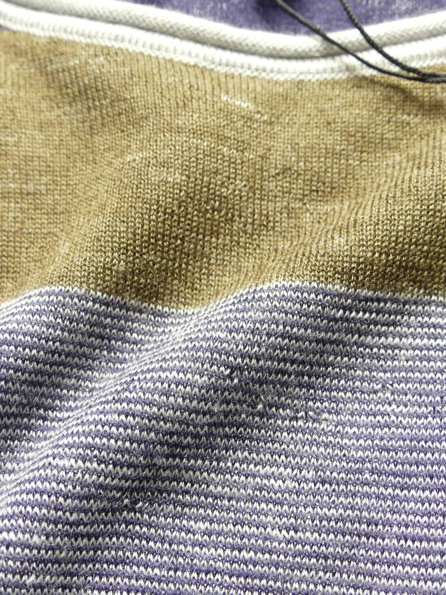  through year thing 174,000 jpy new goods GIORGIO ARMANI*linen... Kiyoshi . feeling . increase make high gauge weave silk cashmere knitted [54= Japan XL~XXL]