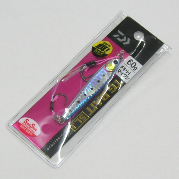 TGベイト 60g SLJ(フック付) #FPHマイワシ [ゆうパケ匿名￥180] TG BAIT スーパーライトジギング_画像1