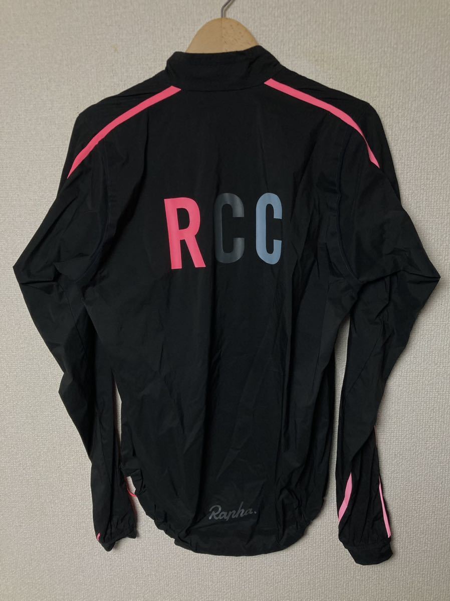 rapha RCC Classic Wind Jacket II ラファ　クラシック　ウインドジャケットII サイクル ジャケット Mサイズ ブラック ピンク 自転車_画像2