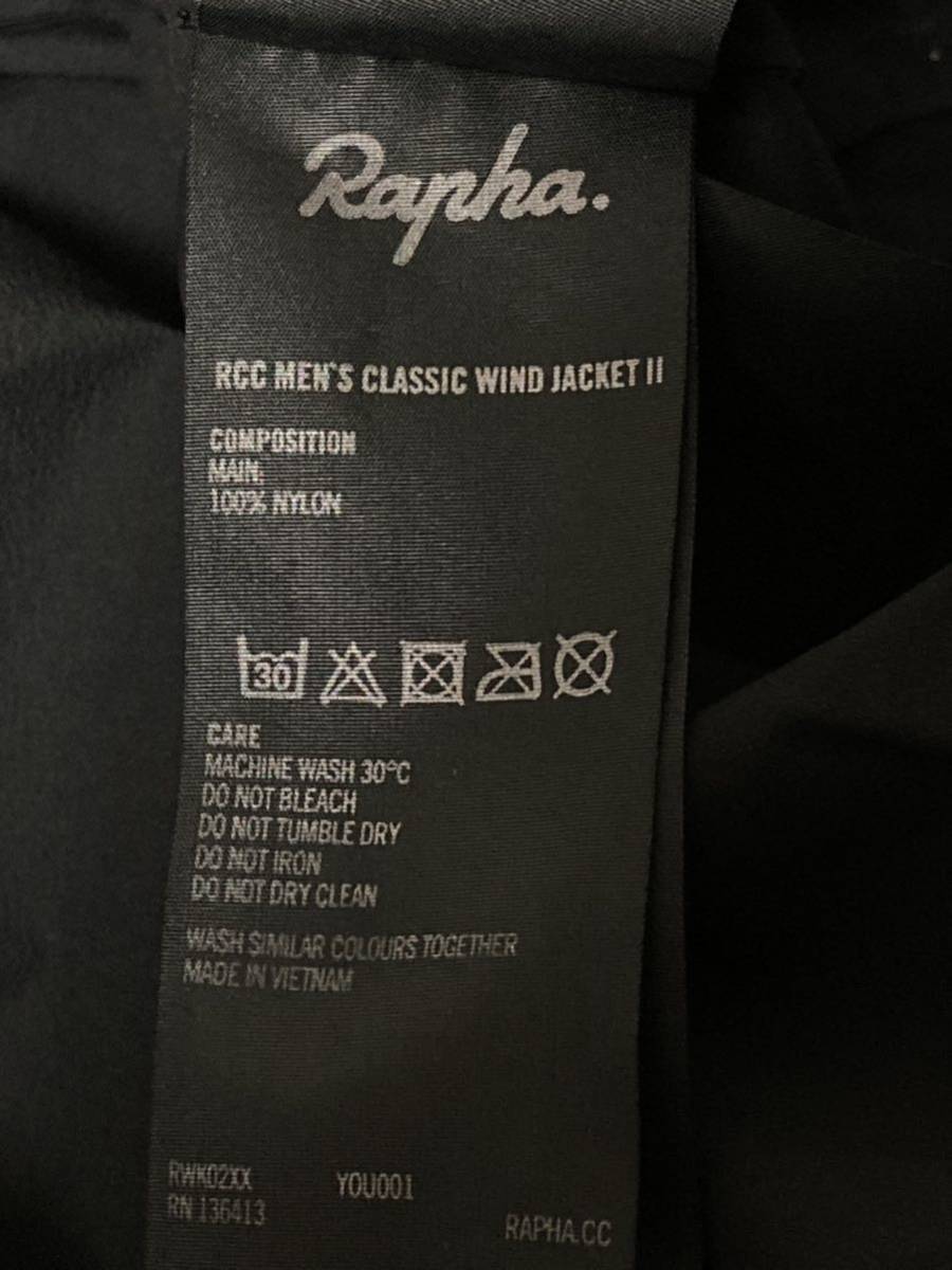 rapha RCC Classic Wind Jacket II ラファ　クラシック　ウインドジャケットII サイクル ジャケット Mサイズ ブラック ピンク 自転車_画像6