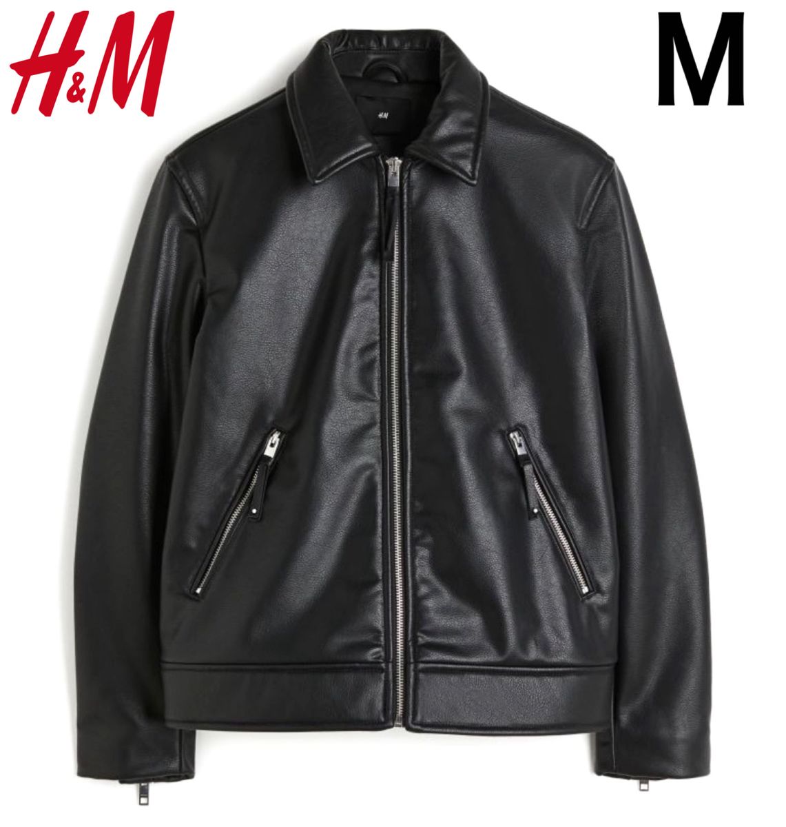 新品 H&M 高級 レザージャケット ライダースジャケット M|Yahoo 新品 H&M 高級 レザージャケット ライダースジャケット M|Yahoo