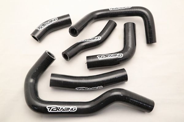 １円売切！シリコンラジエターホース セット [ MC18用 / MC21・28用 ]【 ブルー / ブラック 】 T2Racing製　NSR250R_MC18　ブラック