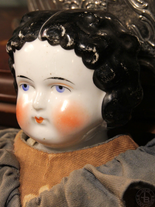  antique tea ina head doll 50cm large!