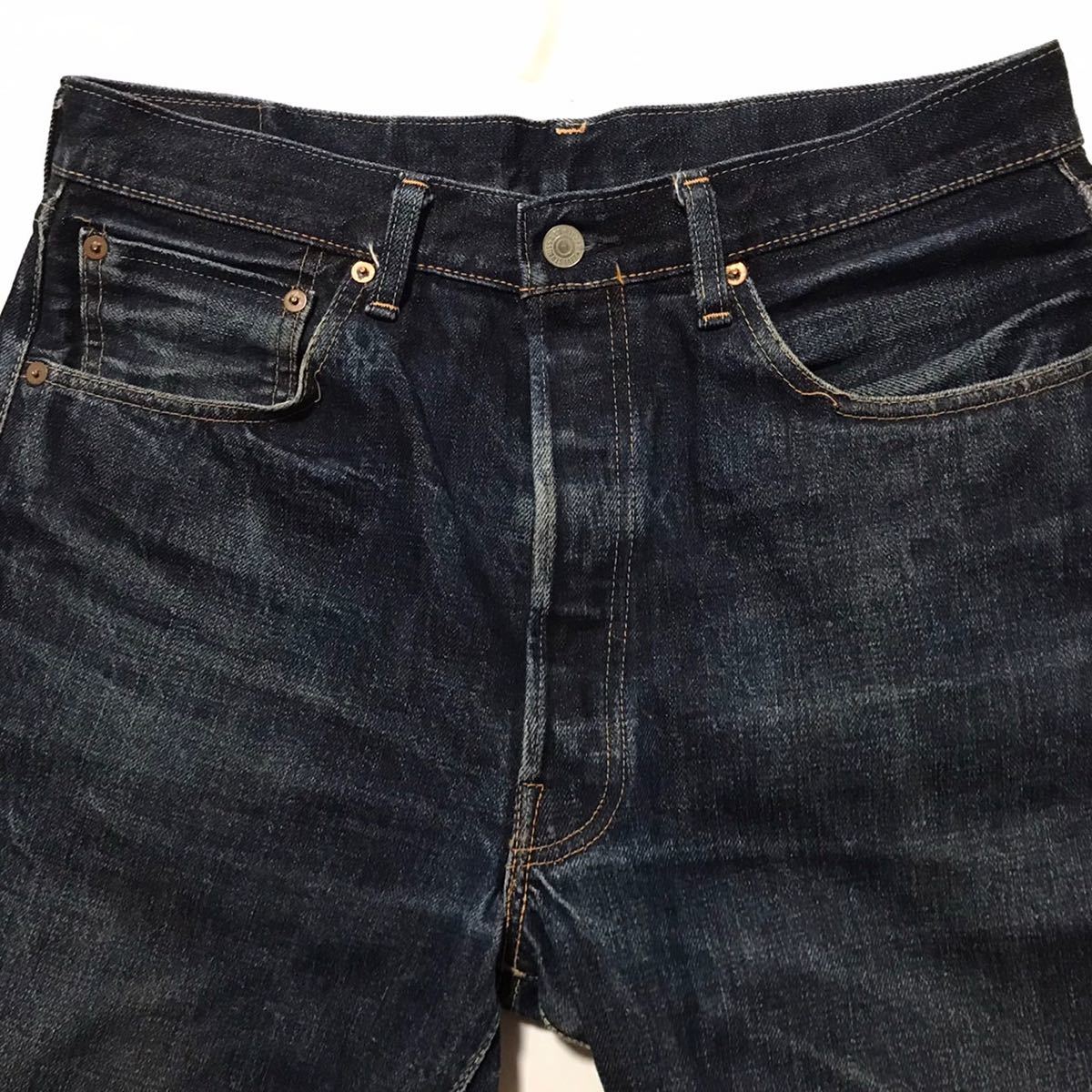 漢の1着 リーバイス Levi’s 501XX W34ストレート メンズ ジーパン デニム 55501 ビンテージ J09A チェーンステッチ 日本製 ジーンズ _画像4