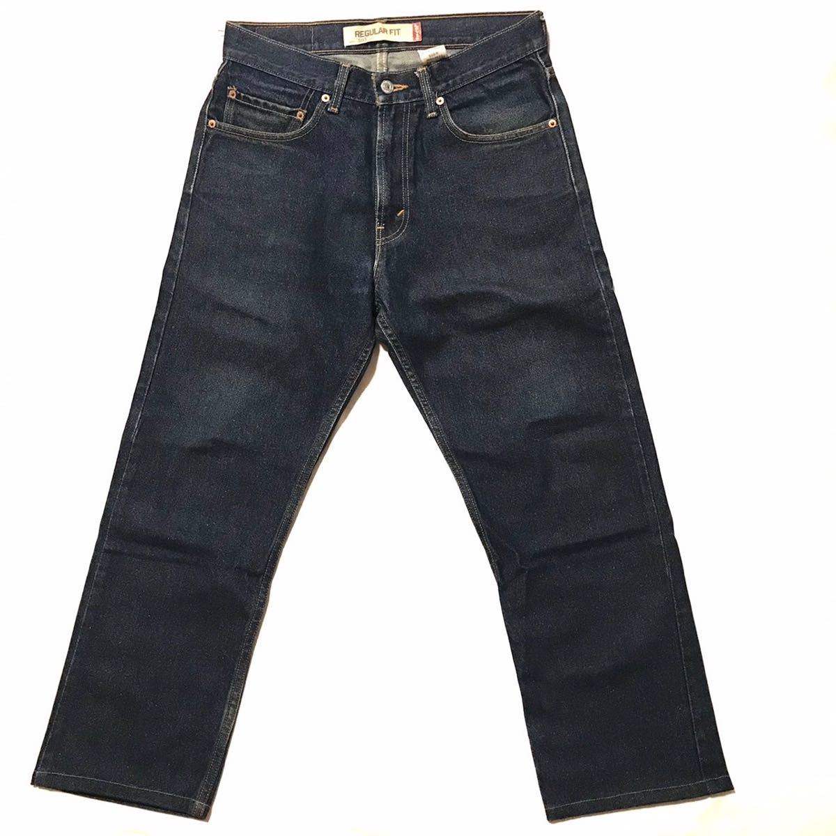 漢の1着 リーバイス 廃盤 USA COTTON 100% Levi’s 505R W31 ストレート メンズ ジーパン デニム 濃紺 紙パッチ 505 877_画像2