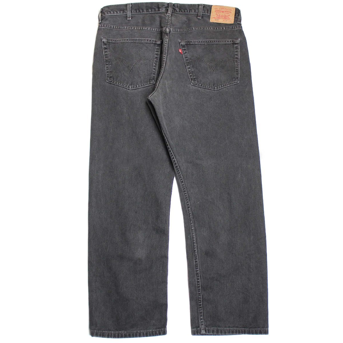 *00s Canada made Levi\'s Levi's 505 black Denim pants w38 L30*SDP2349 jeans strut oversize big size 