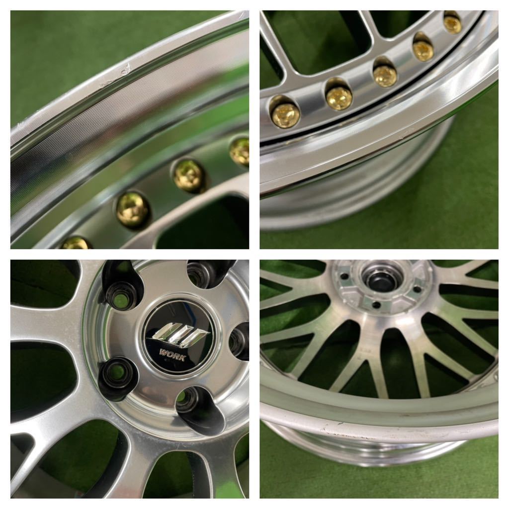 ★WORK ZISTANCE ワーク ジスタンス GW10M-SR 20インチ 20×8.5J +25 20×9.5J +30 PCD114.3 5H ハブ:約73mm 4本Set 中古品 ★送料無料の画像10