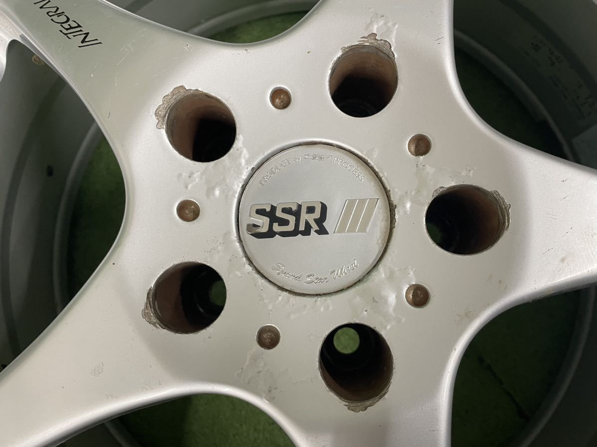 ★SSR インテグラル-A2 16インチ 16×7J +32 16×8J +38 PCD114.3 5H 4本Set アルミホイール 中古 ★全体的に状態が悪い ★送料無料_画像3