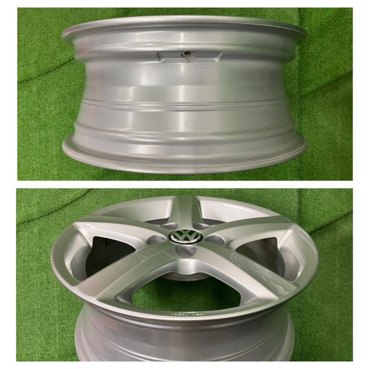 *VW Volkswagen original option Aspen 15 -inch 5 hole /5H*15×6J+40 PCD100 hub diameter : approximately 57mm 4ps.@ used aluminium wheel * free shipping 