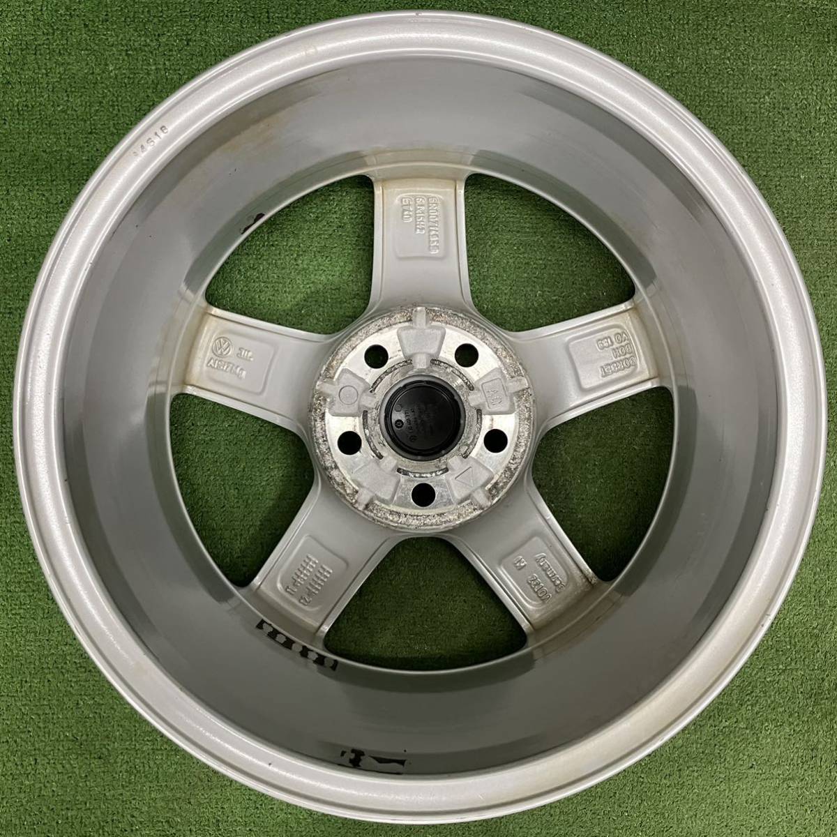 *VW Volkswagen original option Aspen 15 -inch 5 hole /5H*15×6J+40 PCD100 hub diameter : approximately 57mm 4ps.@ used aluminium wheel * free shipping 