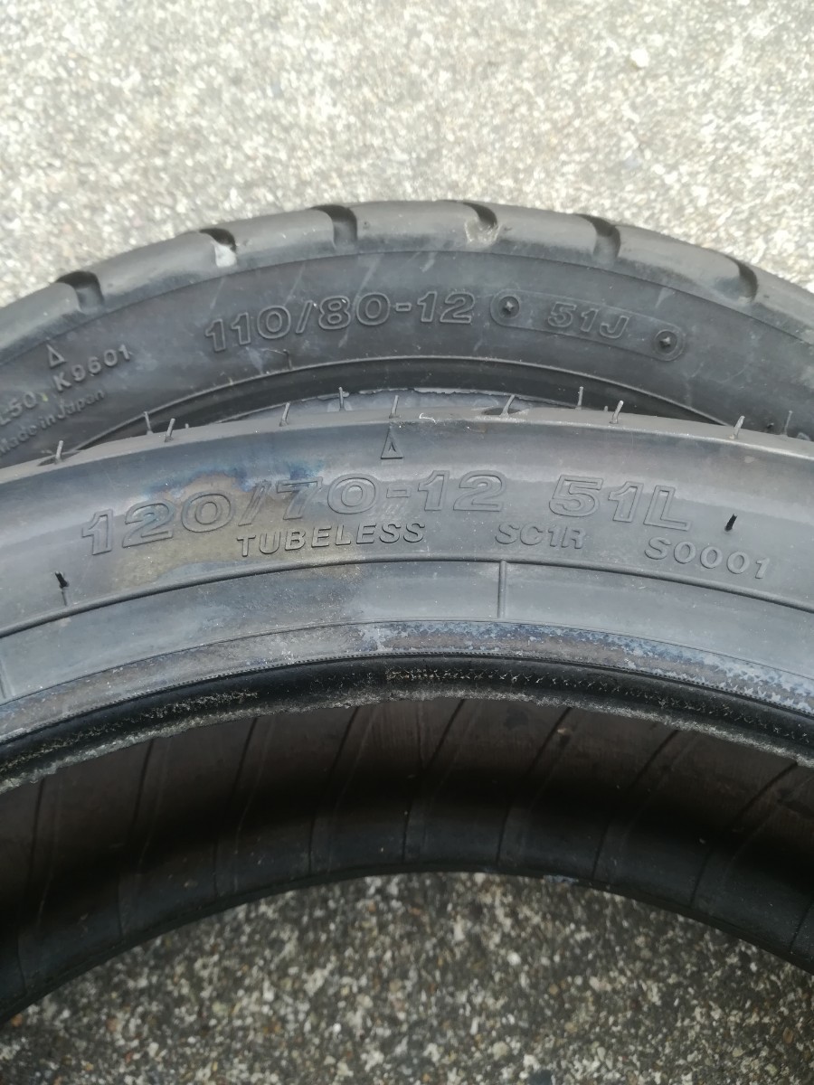 ブリヂストン BRIDGESTONE バトラックスSC-R ML50-MOLAS 110/120-12インチ NSR50 モンキー エイプ TZM50_画像2