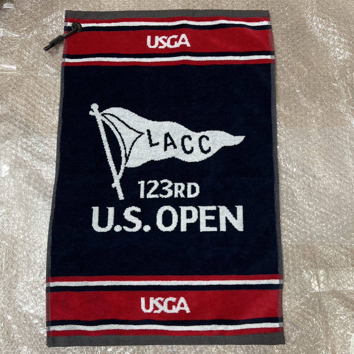 全米オープンゴルフ 2023年 公式ショップ タオル ロサンゼルスCC LACC U.S.OPEN USオープンゴルフ 123回目 現地購入 ゴルフ グッズ_画像1