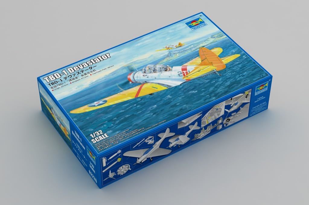 トランペッター 1/32 アメリカ海軍 艦上攻撃機 TBD-1 デヴァステーター プラモデル 02226_画像2