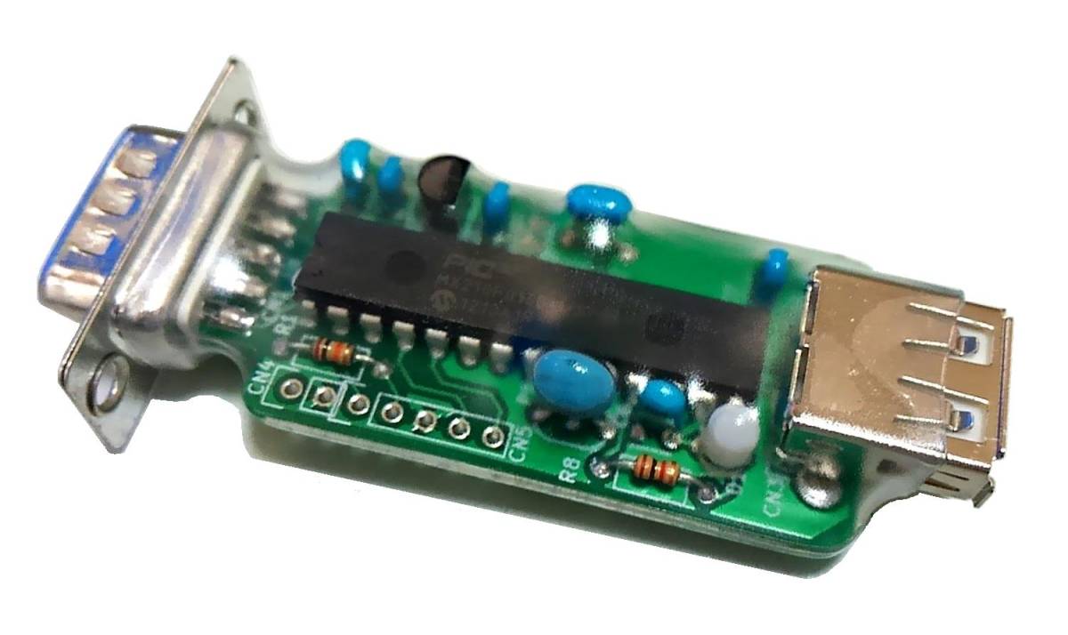 USBマウスをPC-98に接続するPC-9801/9821用バスマウス変換器　カーソル移動速度の変更もできる。_画像2