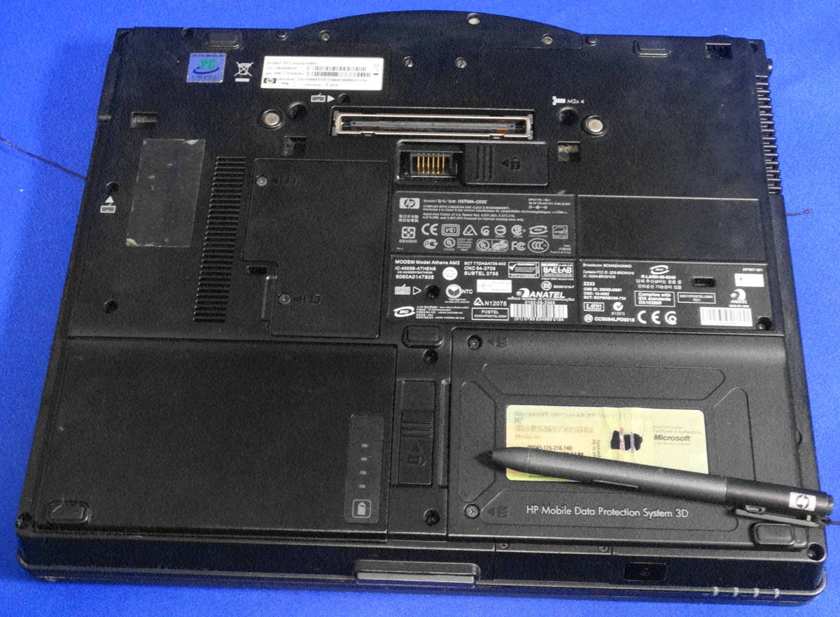 hp compaq tc4400 Core2Duo T7600 2.33GHz RAM4GB HDDなし 電源入らず_画像6