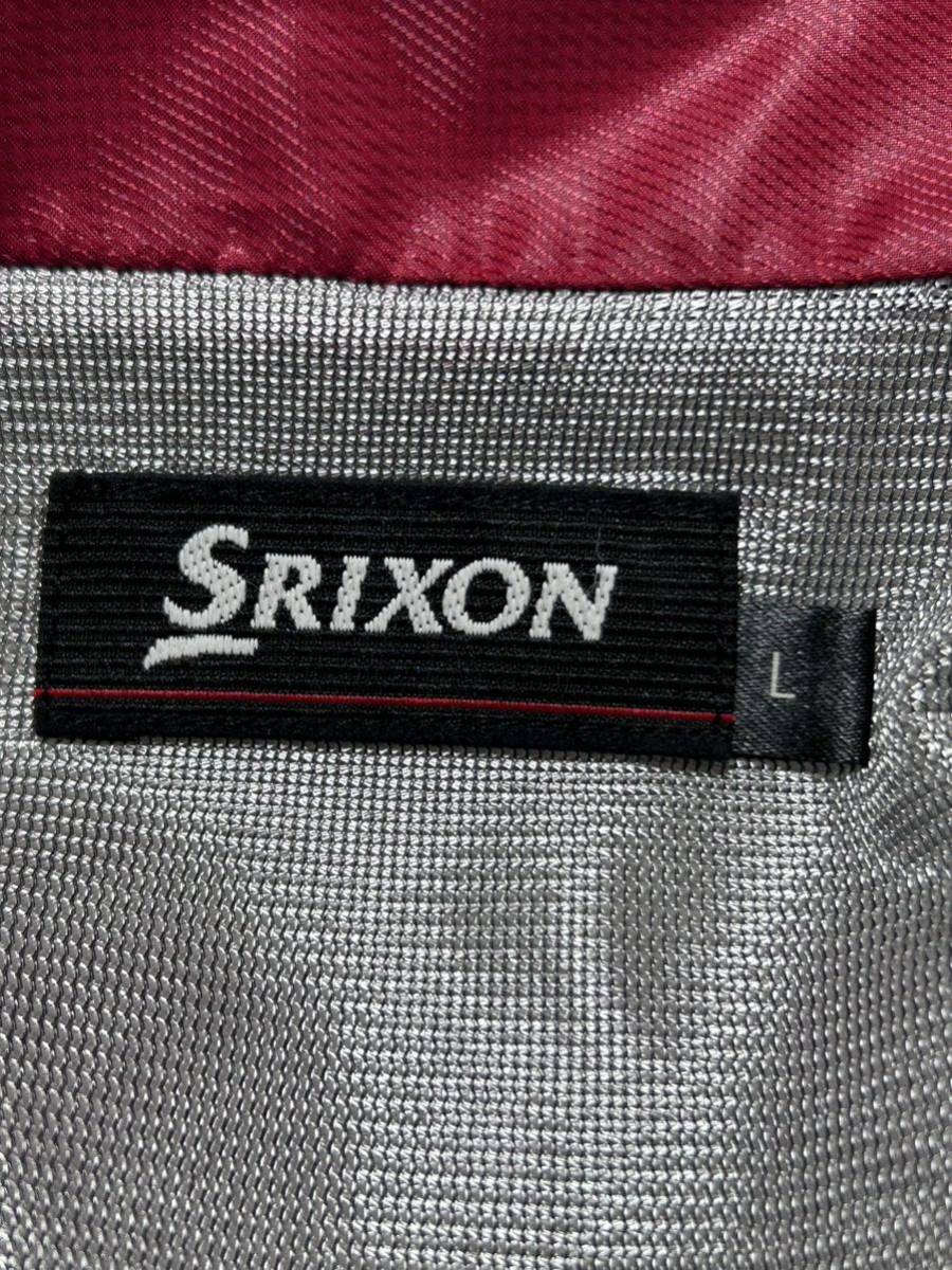 スリクソン SRIXON 中綿 ブルゾン ジャケット ジャンパー ゴルフウェア　　裾ドローコード ツートンカラー バイカラー 刺繍ロゴ 早3314_画像4