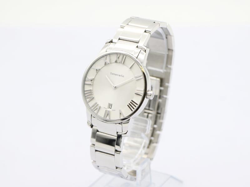【 ティファニー TIFFANY＆Co 】 腕時計 Z1800.11.10A21A00A アトラスドーム SS クォーツ デイト メンズ 新着 12039-0_画像2