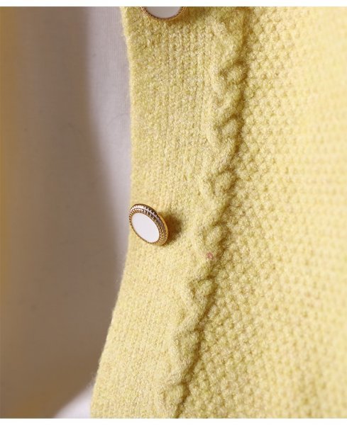 sn 高質 綿混 セーター ニット カーディガン 羽織物 アウター 前開け 可愛持ち出し ゆったり クールネック 水色_画像9