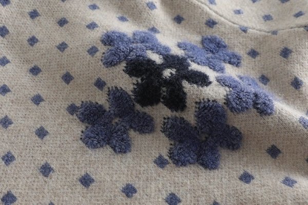 xzカーディガン 羽織物 アウター セーター ニット 可愛い 着映え レディース ゆったり 暖かい 上品な織り込み柄 ベージュ系の画像8
