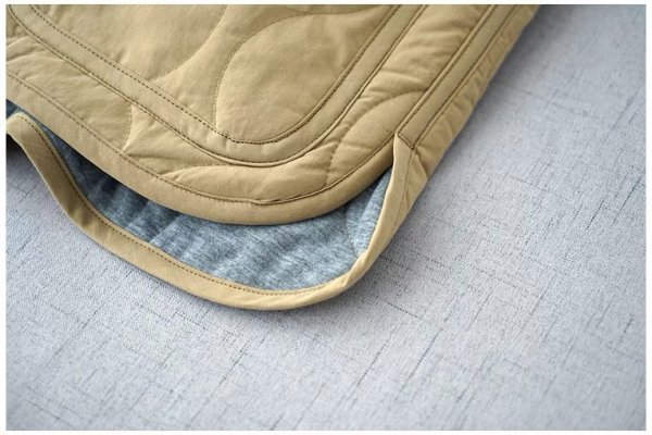 c上着230902 アウター 羽織物 ベージュ色 Lサイズ 綿100％ 綿入り ゆったりとした ジャケット 暖かい_画像4