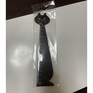 【未使用】黒猫テープカッターと黒猫定規