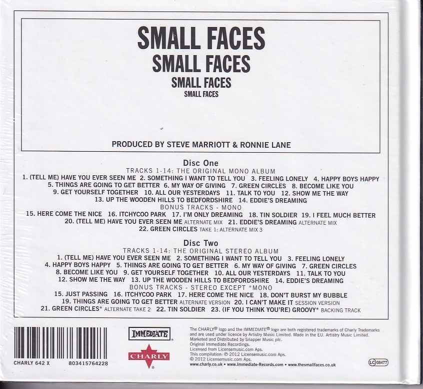 【新品CD】 SMALL FACES / The Small Faces_画像2