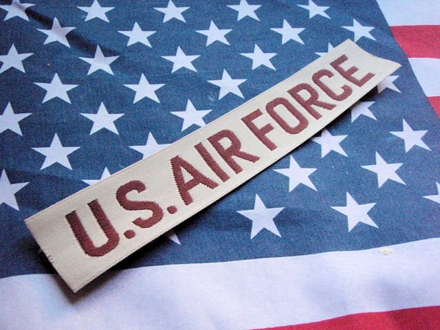 T20★アメリカ空軍 US AIR FORCE タグ/米国空軍 コヨーテカラー USAF/アメカジUS古着ミリタリーワッペン在日米軍払下げアメリカ雑貨の画像4