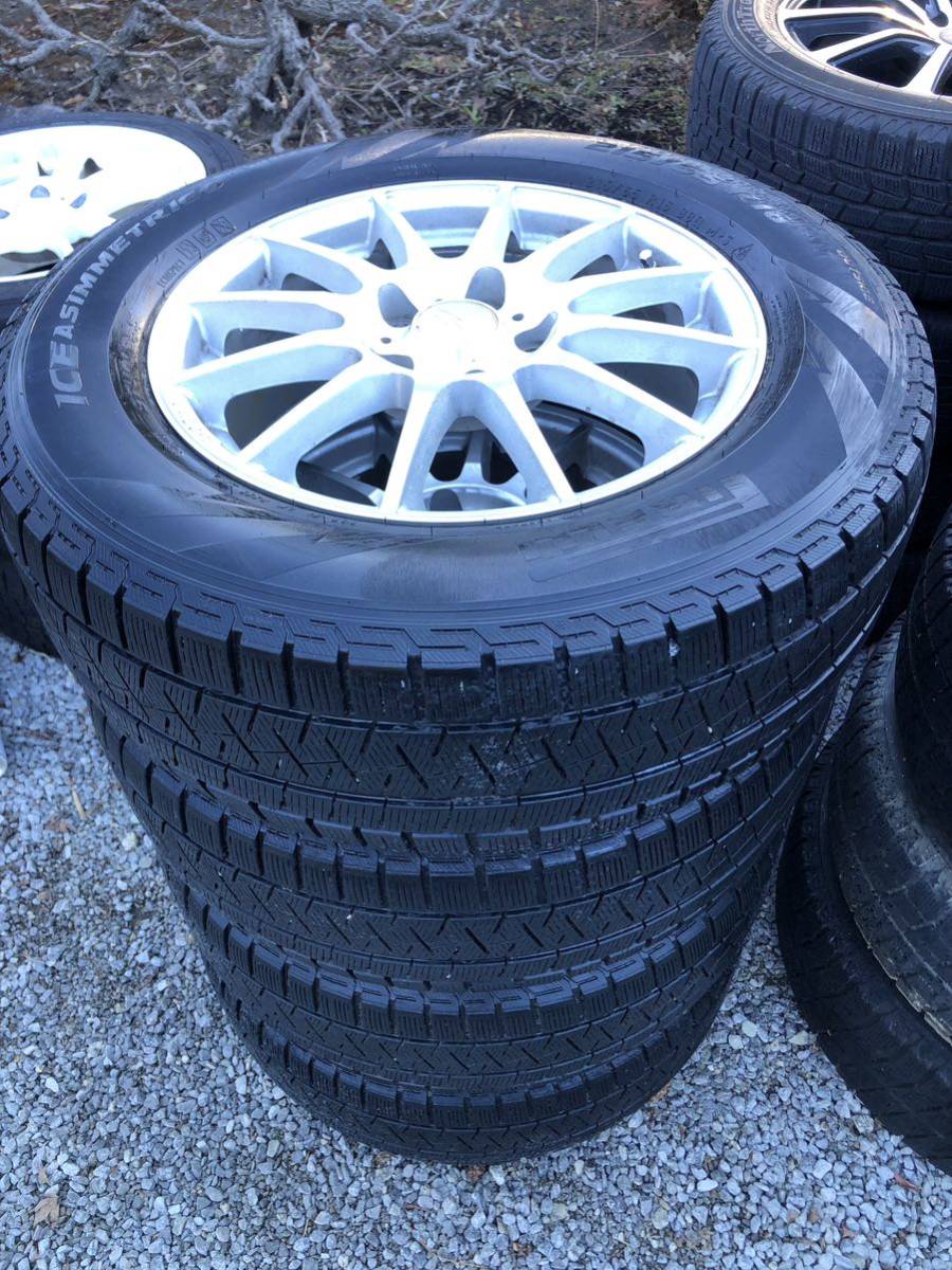 冬タイヤ ★215/65R16 ★PCD114アルミ付き★スタッドレス4本組み★送料無料 ★デリカ アウトランダー アルファード ヴェルファイア_画像1