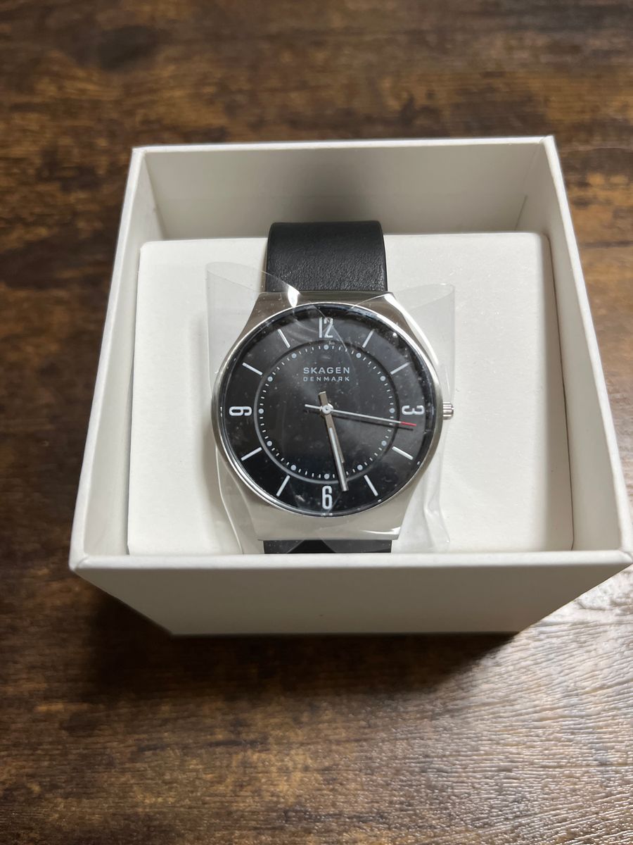 新品未使用Skagen Grenen 3-Hand SKW6833 メンズ ミッドナイト 腕時計