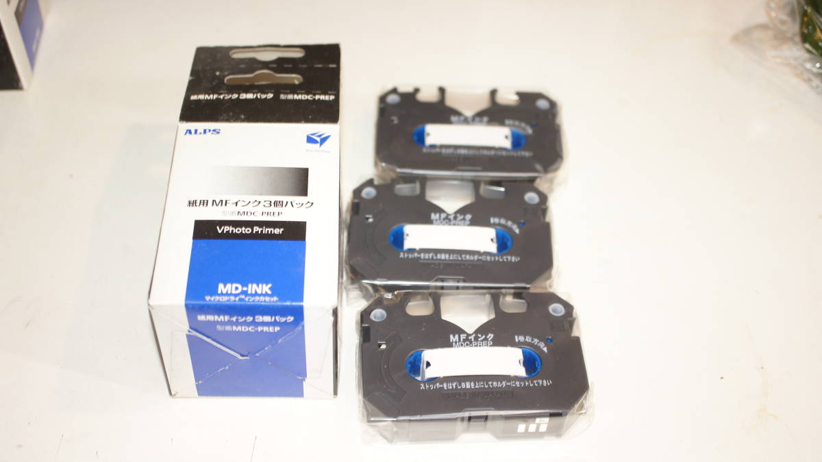  Alps ALPS красящая лента MD-INK микро dry чернила кассета бумага для MF чернила 3 шт упаковка MDC-PREP