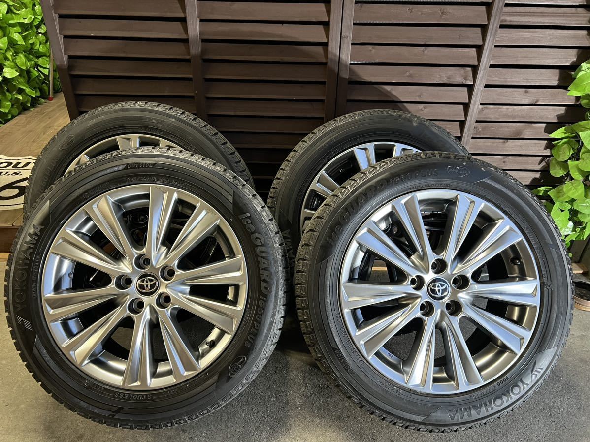 TOYOTA トヨタ ヴェルファイア 30 純正18インチホイール タイヤセットハイグロス 225/55R18 YOKOHAMA ig50 PLUS 美品4本　_画像1