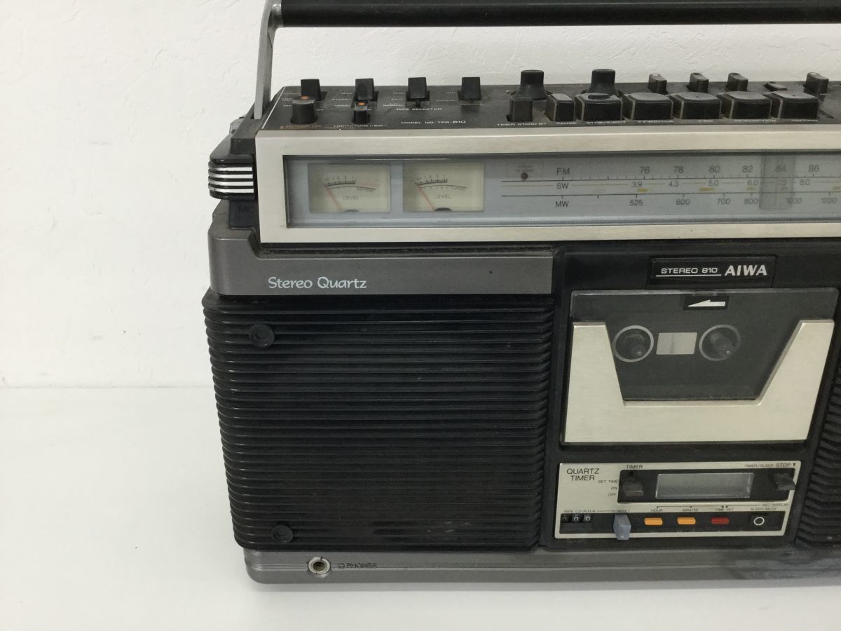 ●代KUR058-120　AIWA アイワ TPR-810 FM/SW/MW STEREO ラジカセ ラジオカセットレコーダー 当時物 現状品_画像4