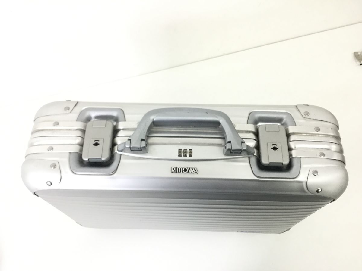 ●営ST518-100　RIMOWA　リモワ　アタッシュケース　シルバー　書類鞄_画像6