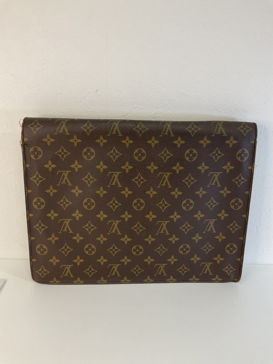 営KZ286-100◆ LOUIS VUITTON モノグラム ポルトドキュマン セナトュール ビジネスバッグ ヴィンテージ セカンドバッグ _画像5