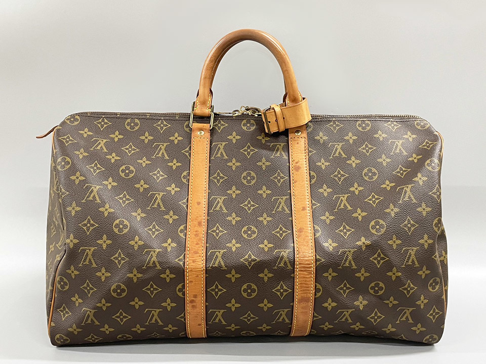 LOUIS VUITTON ルイ ヴィトン M41426 キーポル50 モノグラム 旅行鞄 ボストンバッグ 鍵付_画像2