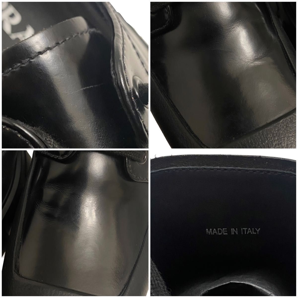 PRADA プラダ MONOLITH モノリス スクエアトゥ ダービー レザー PRADA プラダ MONOLITH モノリス スクエアトゥ ダービー レザー