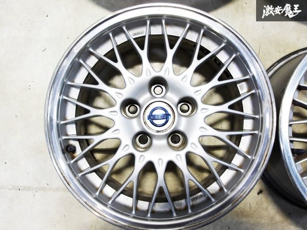 ●日産 純正OP オプション BBS GC22 16インチ 7J +40 PCD114.3 5H 5穴 FORGED 鍛造 ホイール 4本 セドリック グロリア ステージア_画像4