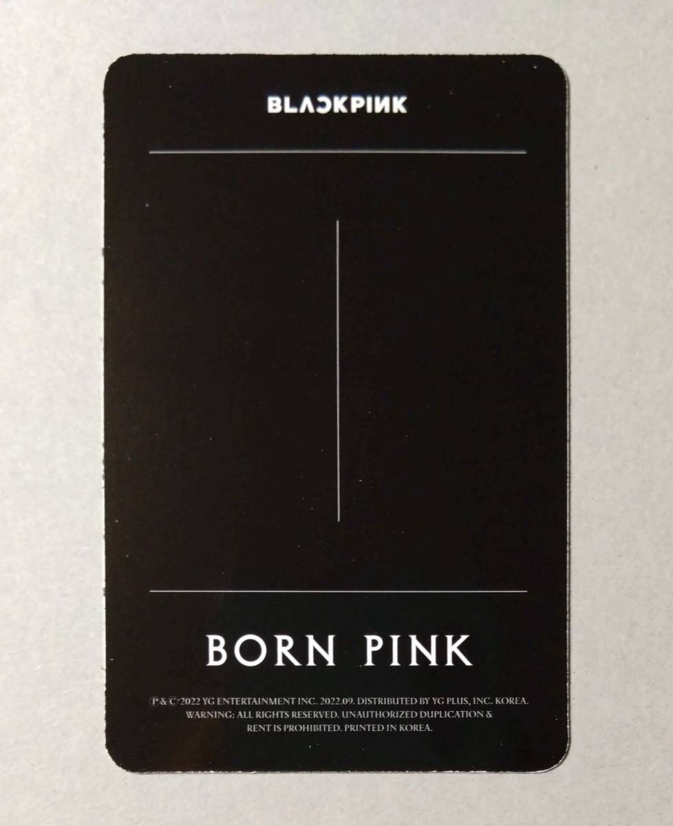 BLACKPINK 2nd ALBUM BORN PINK BOX SET ver 【BLACK】 トレカ フォトカード ジス JISOO_画像2