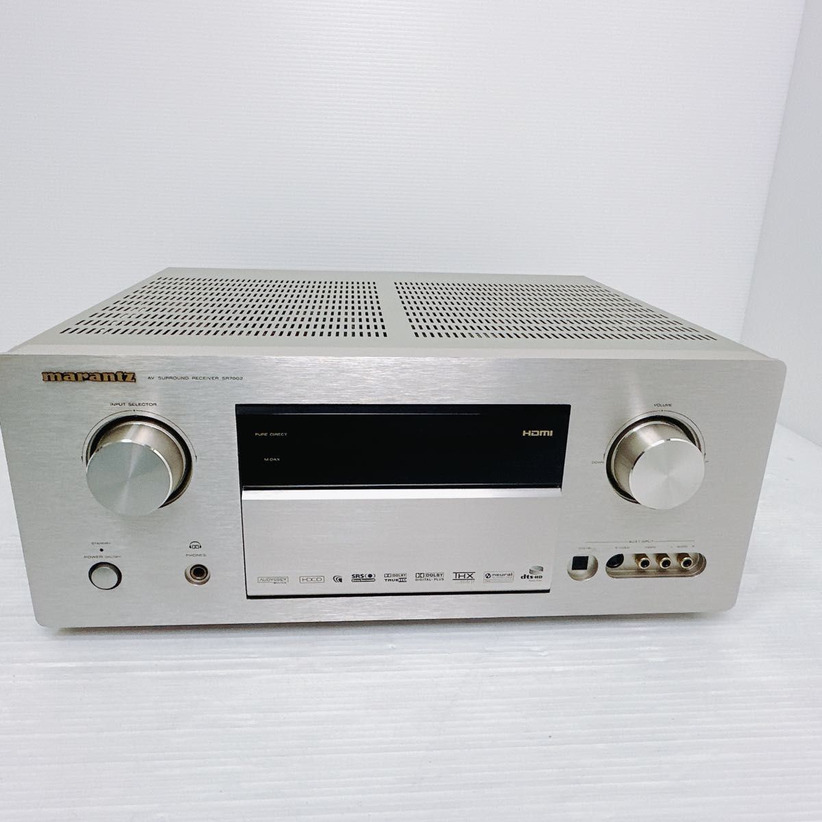  ultra rare Marantz AV amplifier SR7002 gold Gold high class goods build-to-order manufacturing goods remote control Odyssey Mike attached 