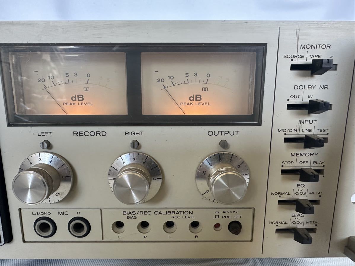 TEAC C-3 ステレオカセットデッキ　通電確認　ジャンク品_画像5