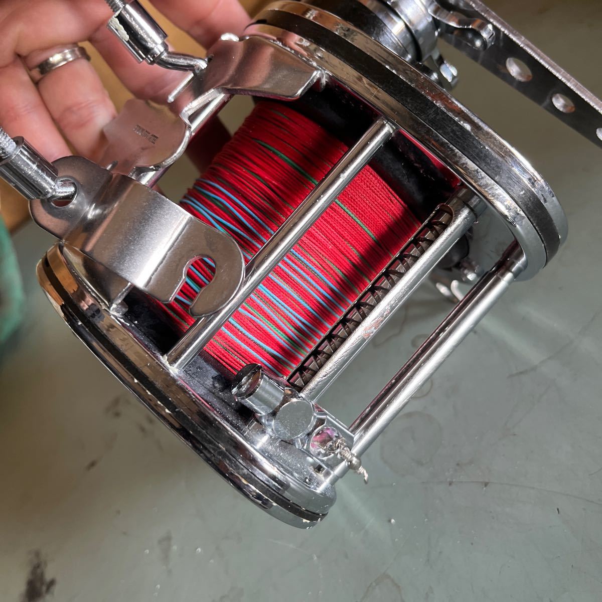 ダイワ ダイナミック DAIWA Dynamic ST-400 両軸 リール 大型 ドラム 船釣 船 用 海 釣り 胴突 釣り道具 フィッシング _画像5